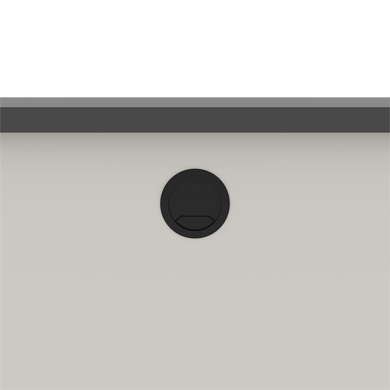 Bestar Connexion Bridge for Computer Desk Set in Sandstone and Slate