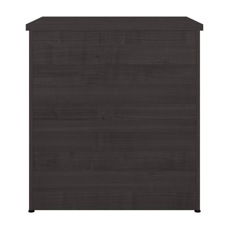 Bestar Logan 2-Drawer Engineered Wood Lateral File Cabinet in Charcoal Maple