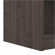 Bestar Ridgeley 5-Shelf Engineered Wood Bookcase in Medium Gray Maple