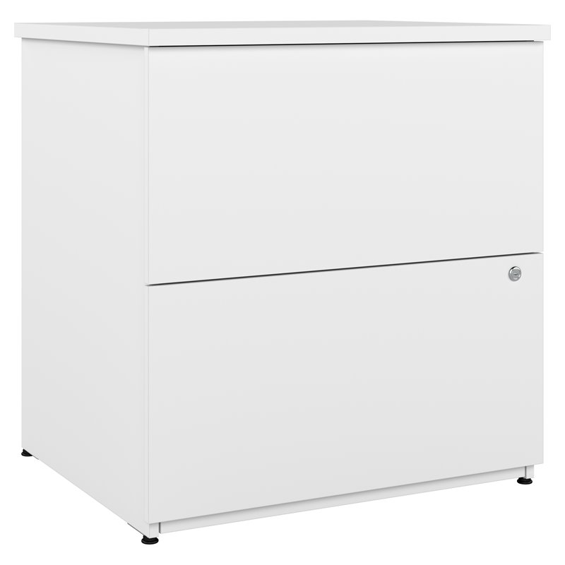 Bestar Logan 2Drawer Engineered Wood Lateral File in Pure
