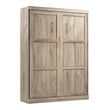 Bestar Pur 65W Queen Murphy Bed in Rustic Brown