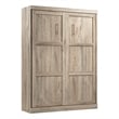Bestar Pur 65W Queen Murphy Bed in Rustic Brown