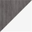 Bestar Nebula Wood Full Murphy Bed and Organizer w/ Drawers in Bark Gray/White
