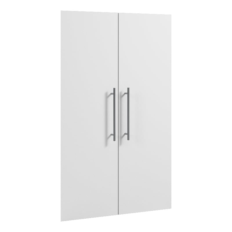 Bestar Nebula Engineered Wood 2 Door Set for Closet Organizer in White