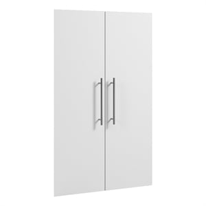Bestar Nebula Engineered Wood 2 Door Set for Closet Organizer in White
