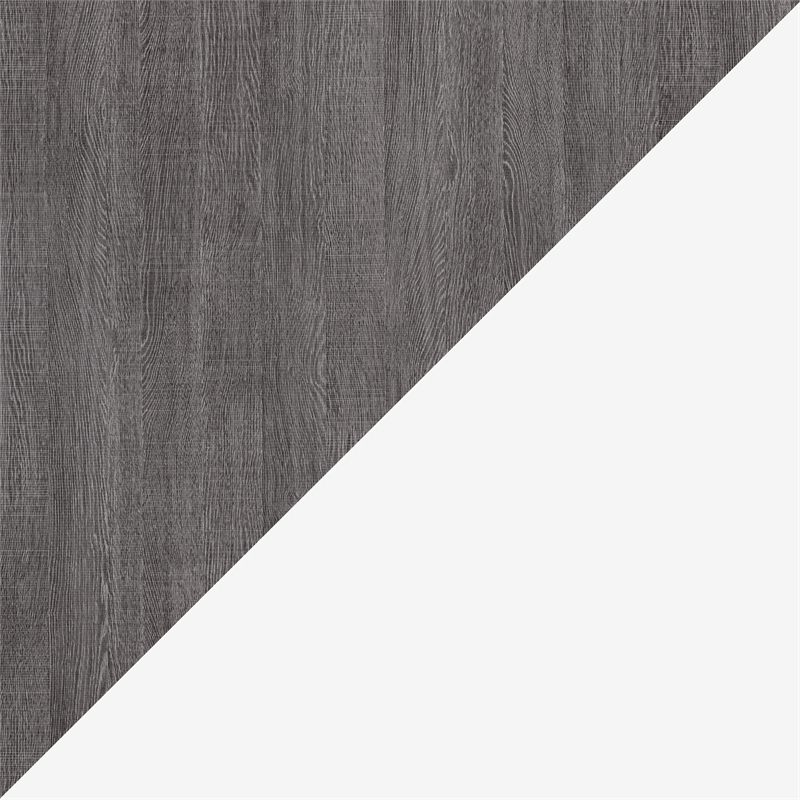 Bestar Nebula Wood Queen Murphy Bed with Closet Organizer in Bark Gray/White