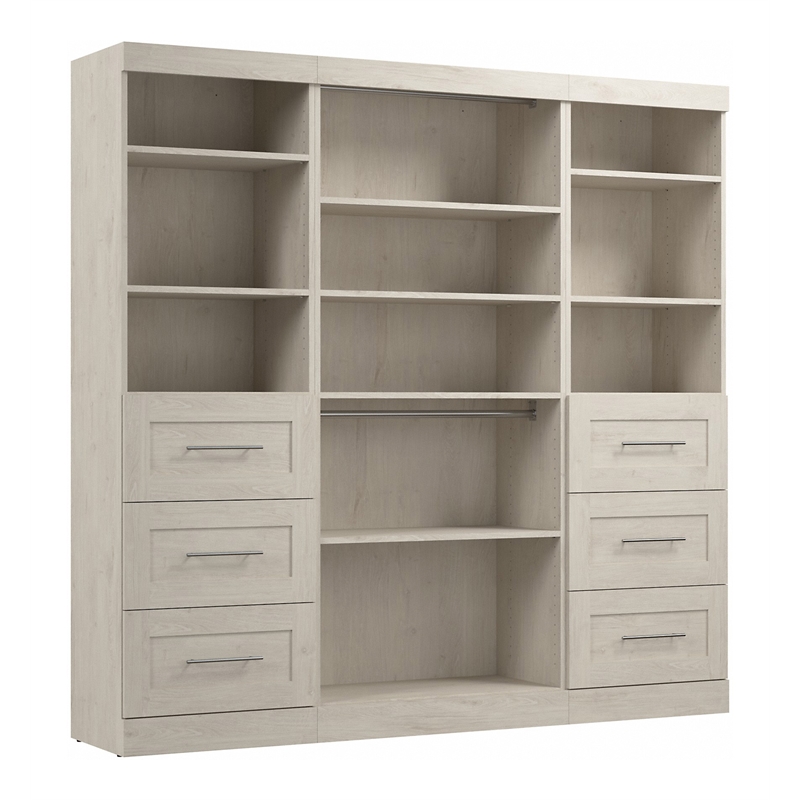 36W Closet Storage Cabinet in Bark Grey by Bestar