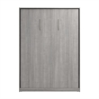 Bestar USA Claremont Contemporary Engineered Wood Full Murphy Bed in Gray