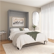 Bestar USA Claremont Contemporary Engineered Wood Full Murphy Bed in Gray