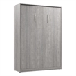 Bestar USA Claremont Contemporary Engineered Wood Full Murphy Bed in Gray