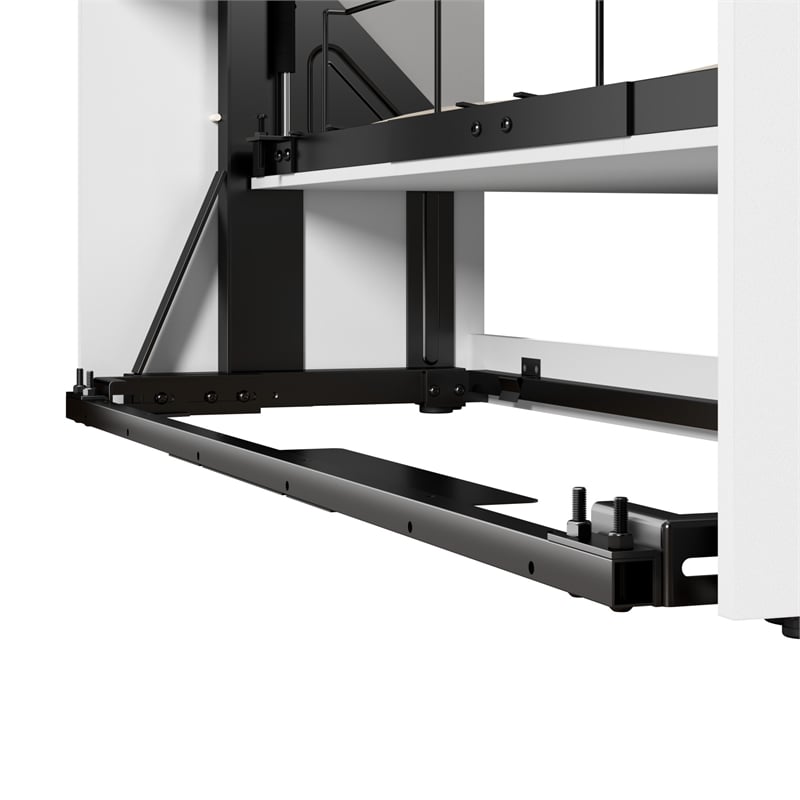 Bestar USA Claremont Contemporary Engineered Wood Full Murphy Bed in White