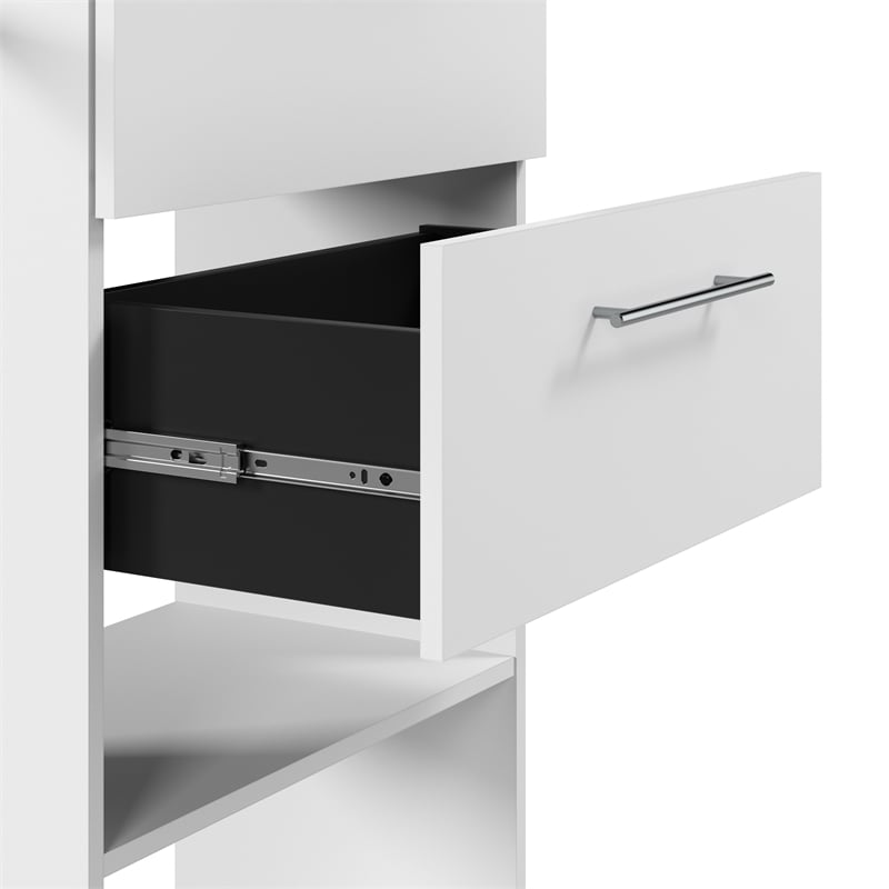 Carina Closet 24W Organizer with Shoe Shelves Rods Cubbies  - Engineered Wood