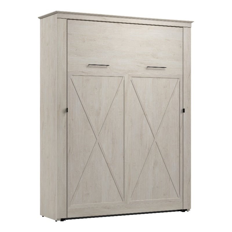 Bestar Key West 69W Queen Murphy Bed - Engineered Wood in White