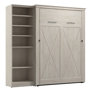 Bestar Key West Full Murphy Bed with Closet Organizer (88W) - Engineered Wood