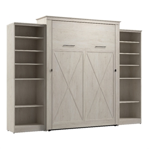 Bestar Key West Queen Murphy Bed with Closet Organizers (119W) - Engineered Wood