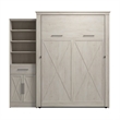 Bestar Key West Queen Murphy Bed with Wardrobe (94W) - Engineered Wood in White