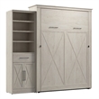 Bestar Key West Queen Murphy Bed with Wardrobe (94W) - Engineered Wood in White