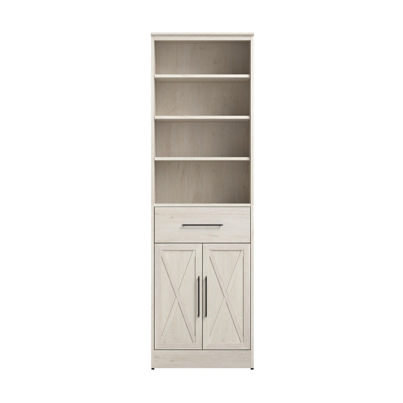 Bestar Key West 25W Closet Organizer with Drawer and Doors - Engineered Wood