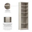 Bestar Key West 25W Closet Organizer - Engineered Wood in White