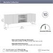 Barletta 71W Modular TV Stand for Entertainment Center - Engineered Wood
