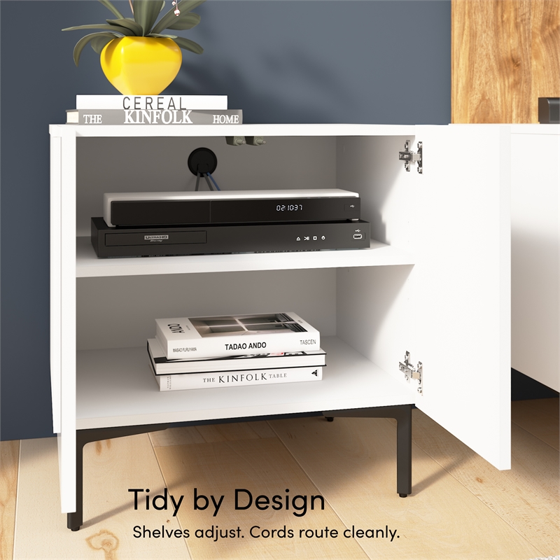 24W Modular Storage Cabinet with Doors - Engineered Wood