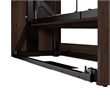 Pur 59W Full Size Murphy Bed in Black Walnut - Engineered Wood