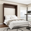 Pur 65W Queen Size Murphy Bed in Black Walnut - Engineered Wood