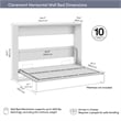 Claremont 85W Queen Horizontal Murphy Bed - Engineered Wood