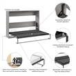 Claremont 85W Queen Horizontal Murphy Bed - Engineered Wood