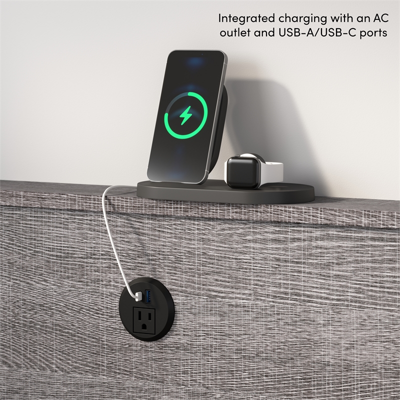 Pur 85W Queen Horizontal Murphy Bed - Engineered Wood