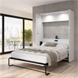 Avalon 67W Queen Murphy Bed in High-Gloss White - Engineered Wood