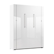 Avalon 67W Queen Murphy Bed in High-Gloss White - Engineered Wood