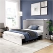 Key West 65W Queen Murphy Cabinet Bed with Drawer Mattress - Engineered Wood