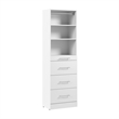 Florence 25W x 16D Closet System with 4 Drawers Slab - Engineered Wood