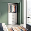 Florence 36W x 16D Closet System with 4 Drawers Slab - Engineered Wood