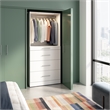 Florence 36W x 25D Closet System with 4 Drawers Slab - Engineered Wood