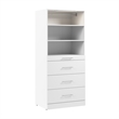 Florence 36W x 25D Closet System with 4 Drawers Slab - Engineered Wood