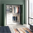 Florence 61W x 16D Closet System with Rods Drawers Slab - Engineered Wood