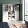 Florence 85W x 16D Closet System with Drawers Slab - Engineered Wood