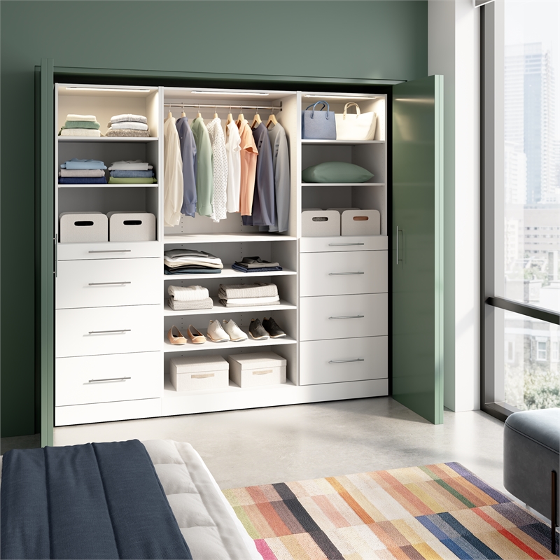 Florence 85W x 25D Closet Organizer System Slab - Engineered Wood