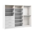 Florence 107W x 25D Walk-In Closet Organizer System Slab - Engineered Wood