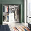 Florence 75W x 16D Closet System with Rods Drawers Slab - Engineered Wood