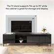 94W Entertainment Center with TV Stand and Storage Cabinet - Engineered Wood