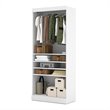 Bestar Pur 36W Closet Organizer in White - Engineered Wood