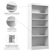 Bestar Pur 36W Closet Organizer in White - Engineered Wood
