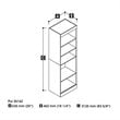 Bestar Pur 25W Closet Organizer in White - Engineered Wood