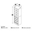 Bestar Pur 25W Closet Shoe Organizer in White - Engineered Wood