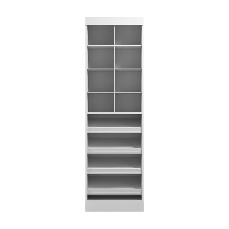 Bestar Pur 25W Closet Shoe Organizer in White - Engineered Wood