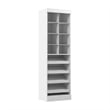 Bestar Pur 25W Closet Shoe Organizer in White - Engineered Wood