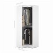 Bestar Pur 33W Corner Closet Organizer in White - Engineered Wood
